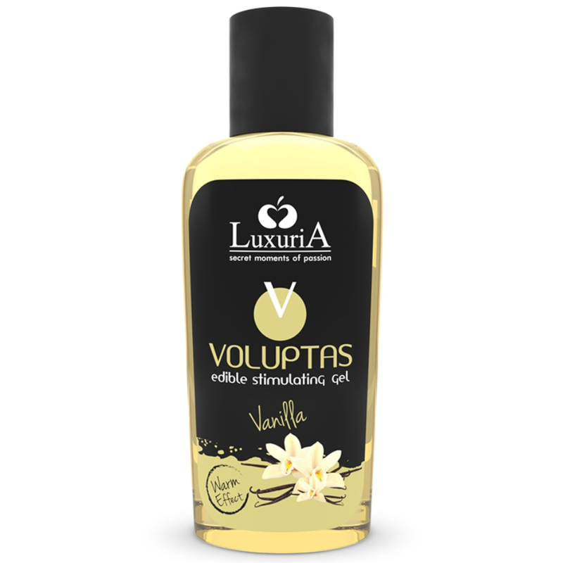 Voluptas gel de massage comestible effet chauffant - vanille 100 ml