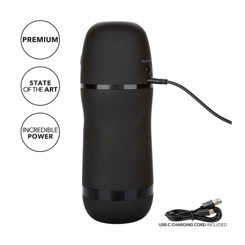 CALEXOTICS - MASTURBATEUR À PUISSANCE OPTIMALE AVEC VIBRATIONS ET ONDES STIMULANTES