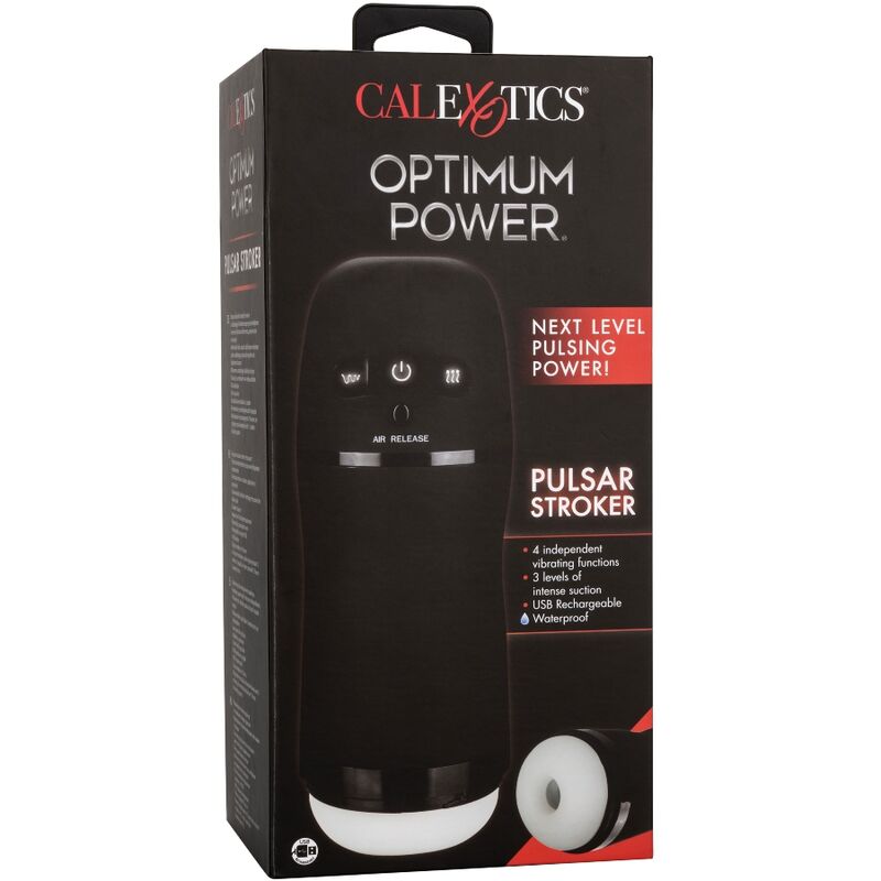 CALEXOTICS - MASTURBATEUR À PUISSANCE OPTIMALE AVEC VIBRATIONS ET ONDES STIMULANTES
