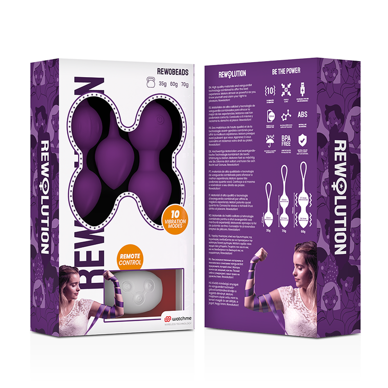 Rewobeads balles vibrantes télécommande avec technologie watchme