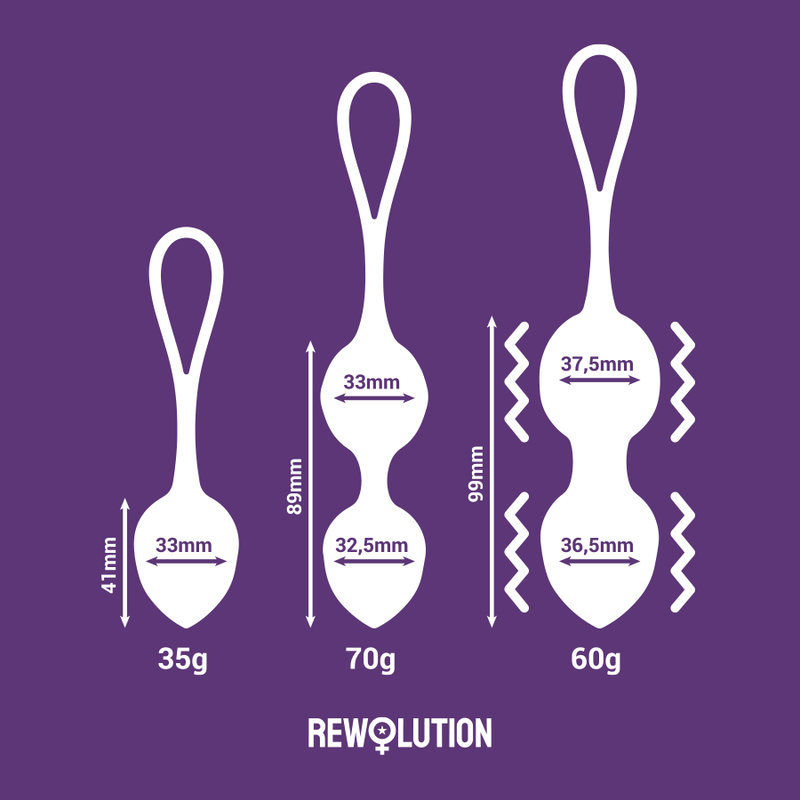 Rewobeads balles vibrantes télécommande avec technologie watchme