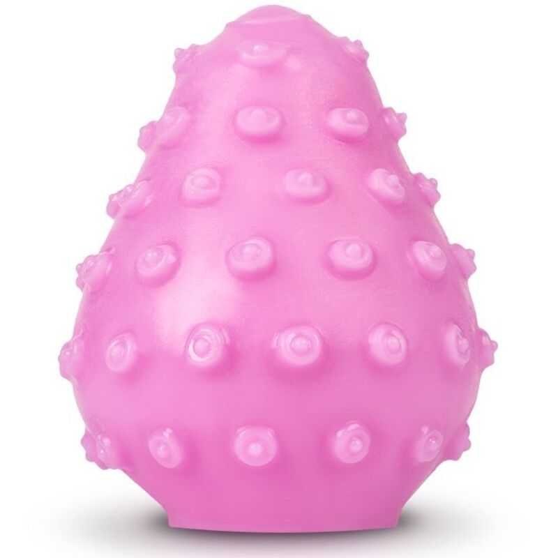 Masturbateur texturé réutilisable oeuf rose
