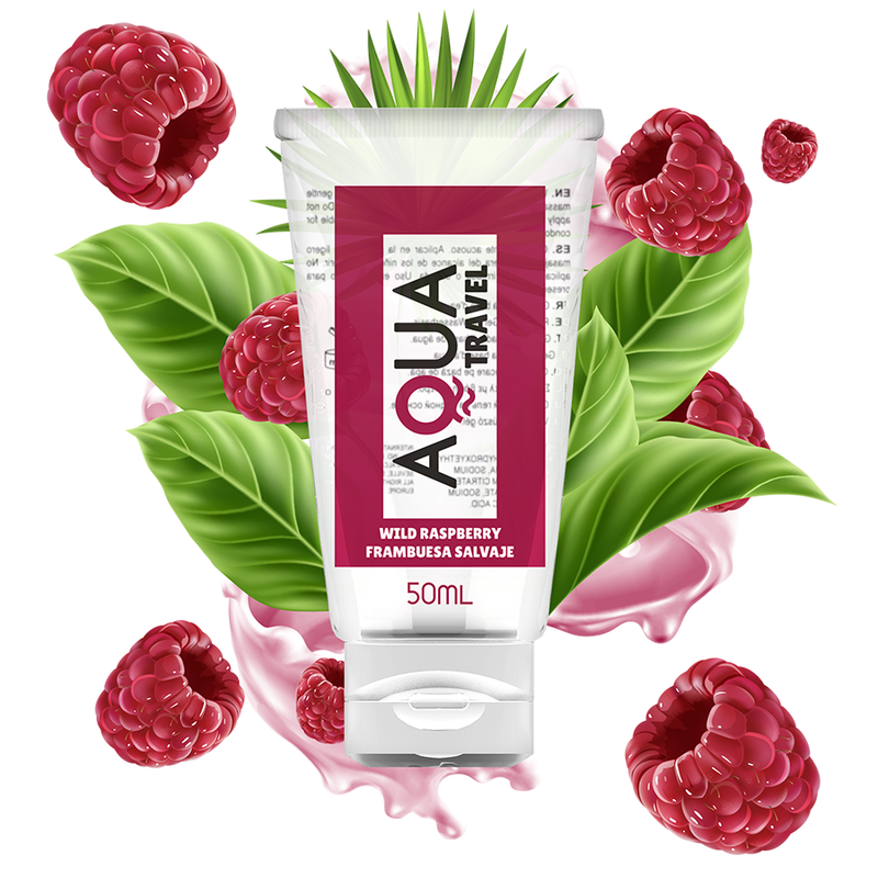 Lubrifiant a base d''eau saveur framboise sauvage - 50 ml