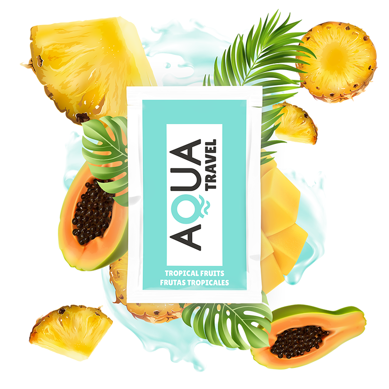 Lubrifiant à base d'eau saveur fruits tropicaux 6 ml
