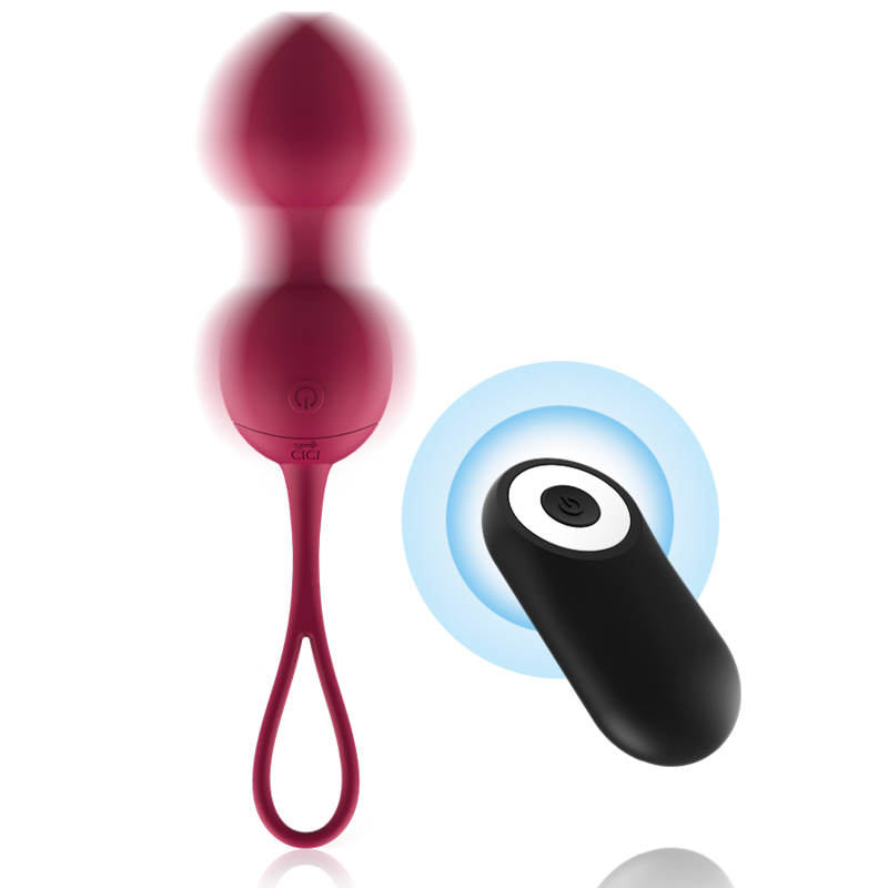 Premium silicone 3 perles de kegel vibrantes télécommande