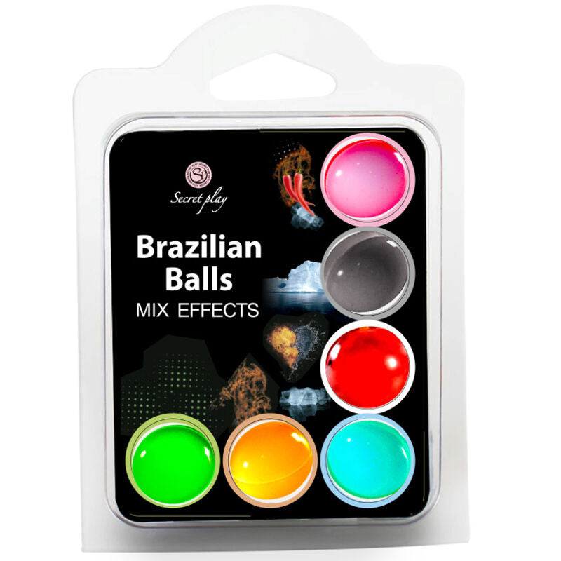Secret play set 6 balles brésiliennes effet mix