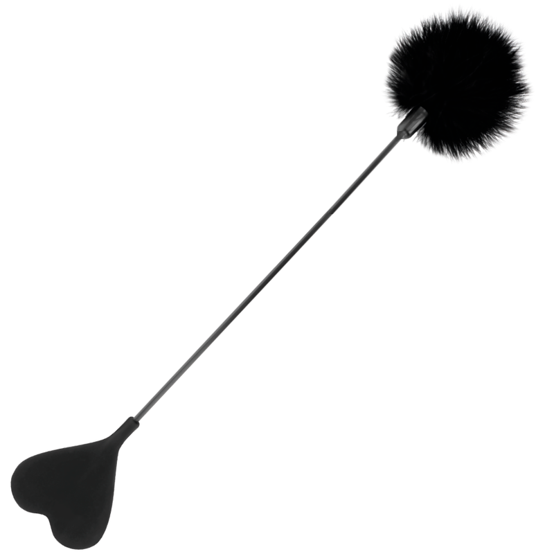 Fouet plume damour noir 40 cm