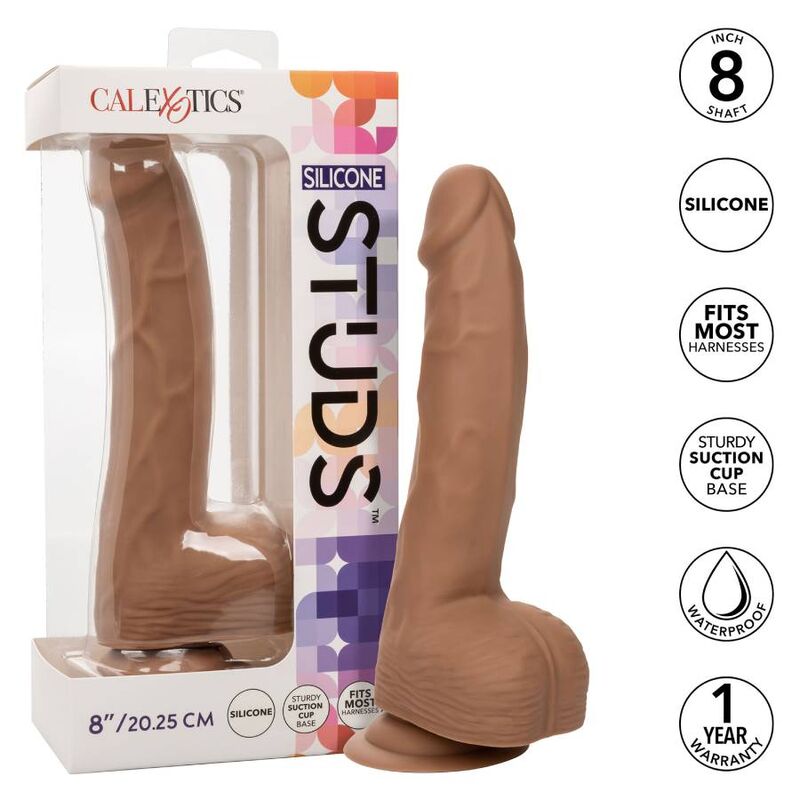 Clous en silicone 20.32 cm marron