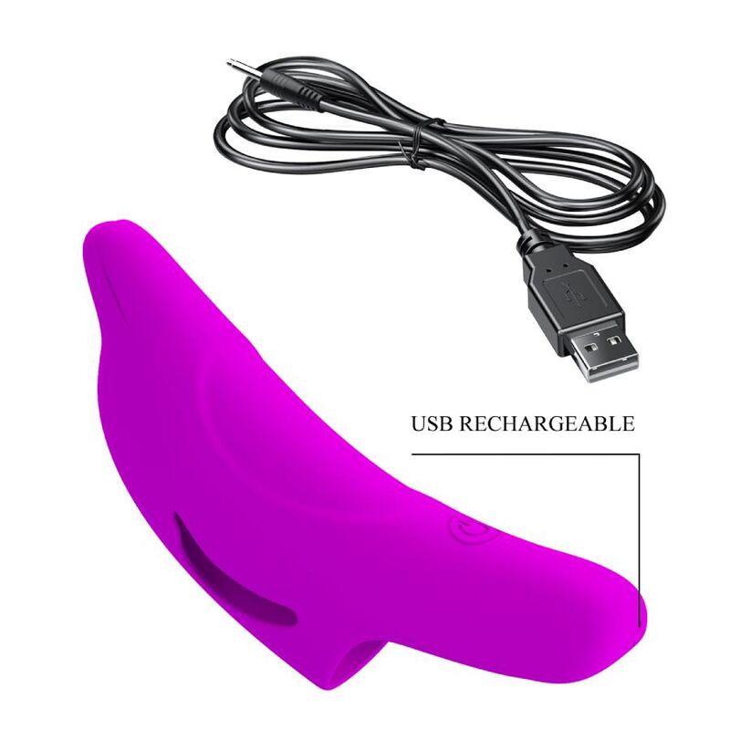 Puissant stimulateur de doigts violet delphini
