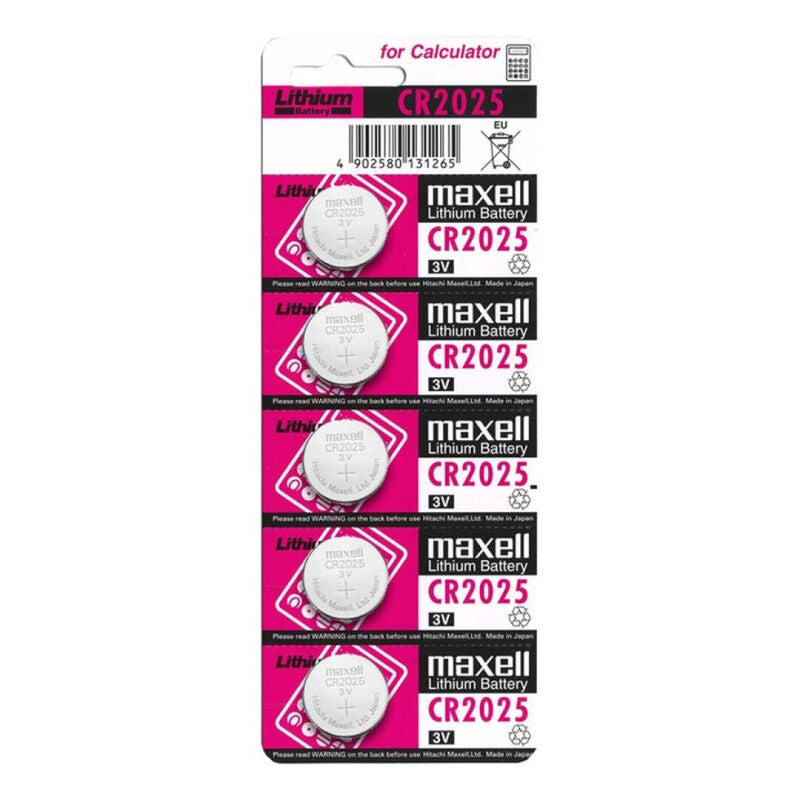 Batterie litio cr2025 3v 5uds