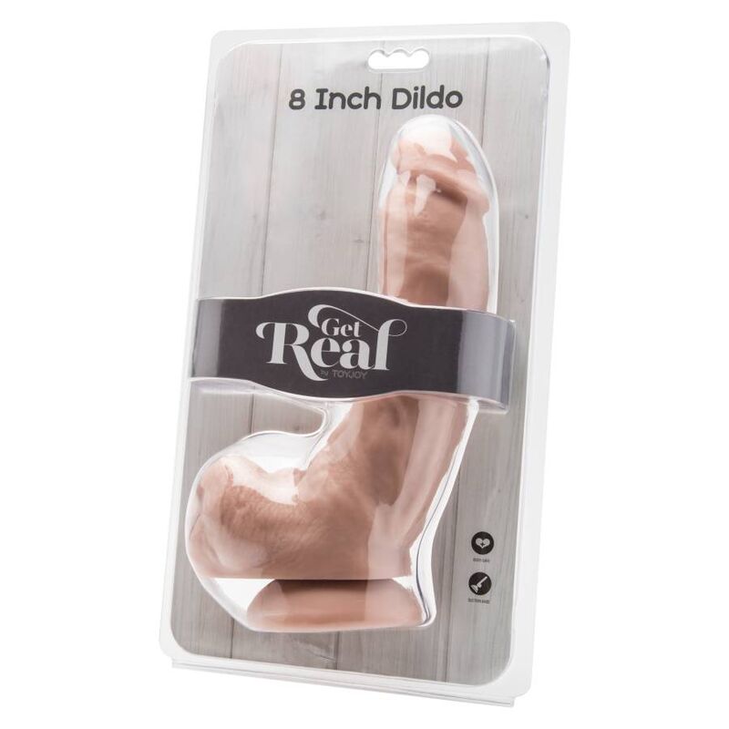 Gode 20,5 cm avec billes en peau