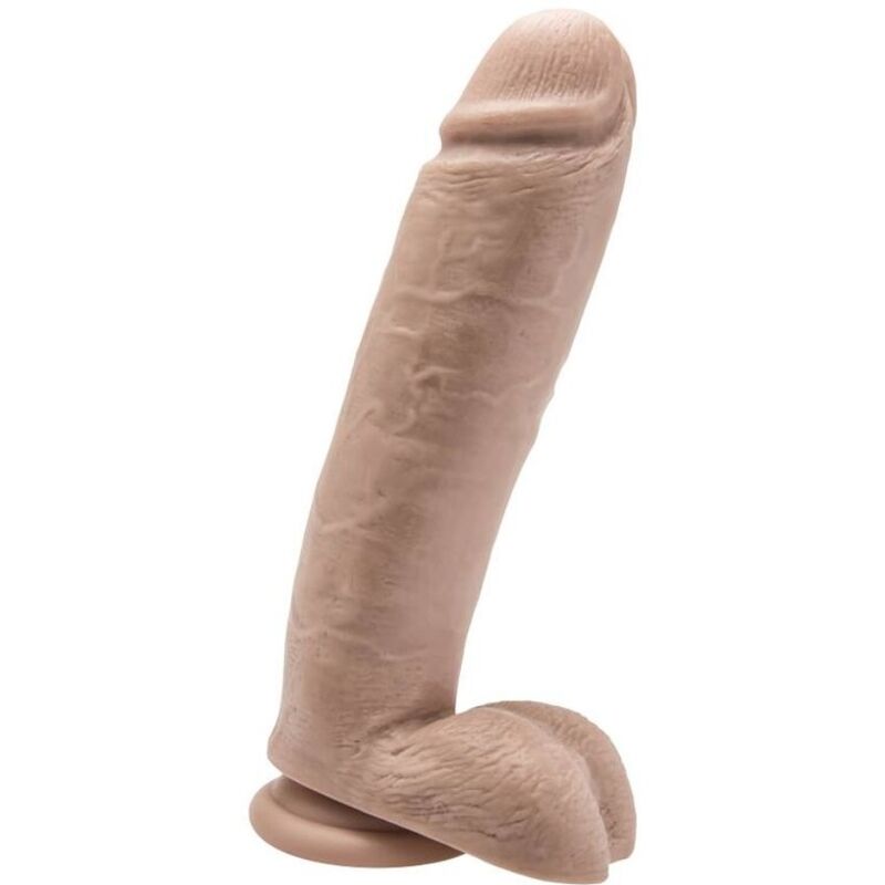Gode 25,5 cm avec billes en peau