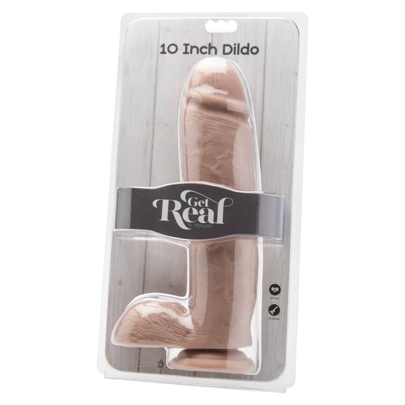 Gode 25,5 cm avec billes en peau