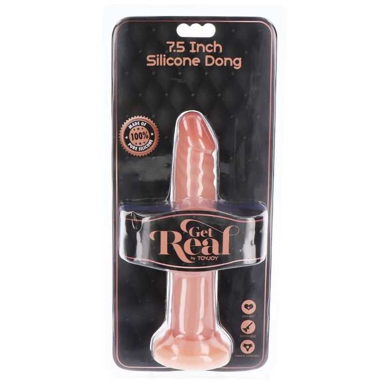 Silicone dong 19 cm peau
