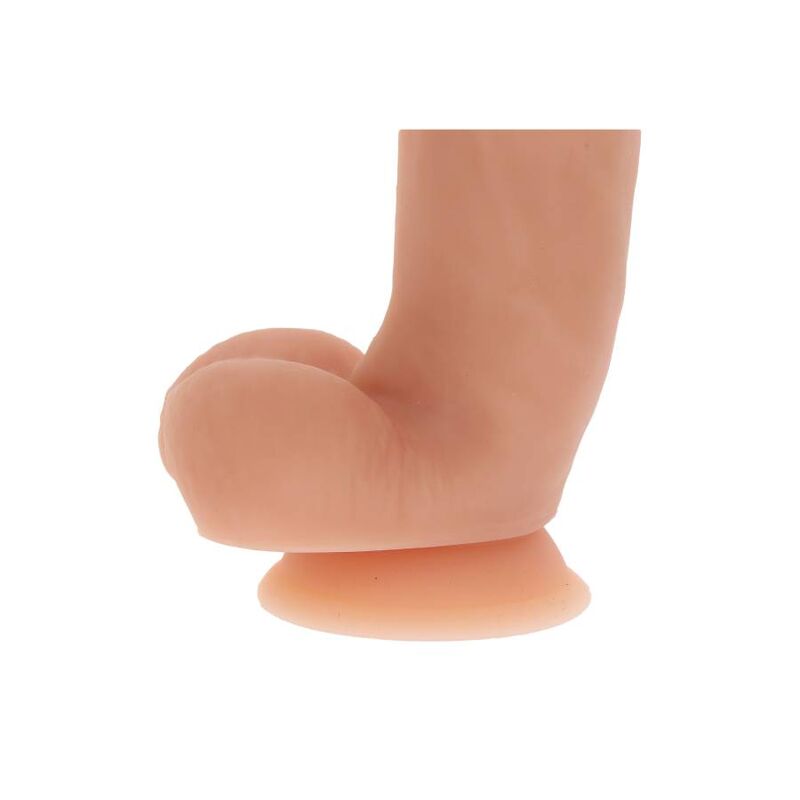 Gode en silicone 18 cm avec balles peau