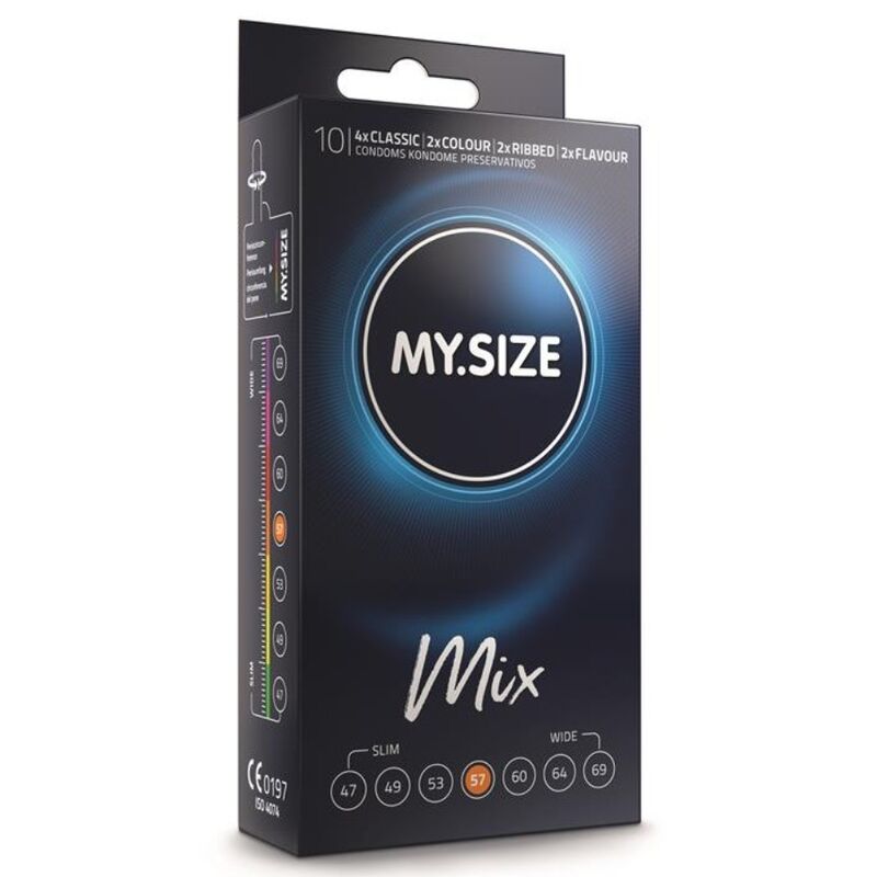 Mix préservatifs 57 mm 10 unités