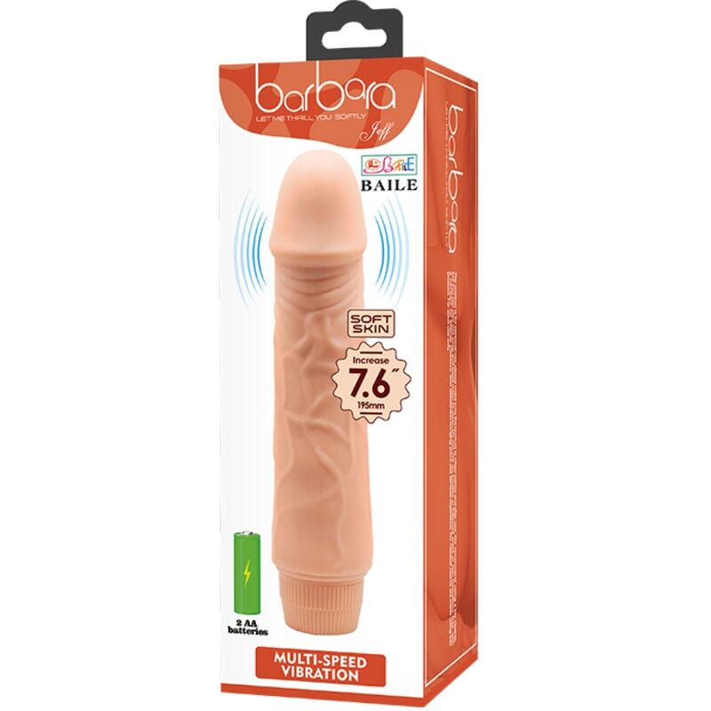 Vibrateur réaliste barbara 20 cm