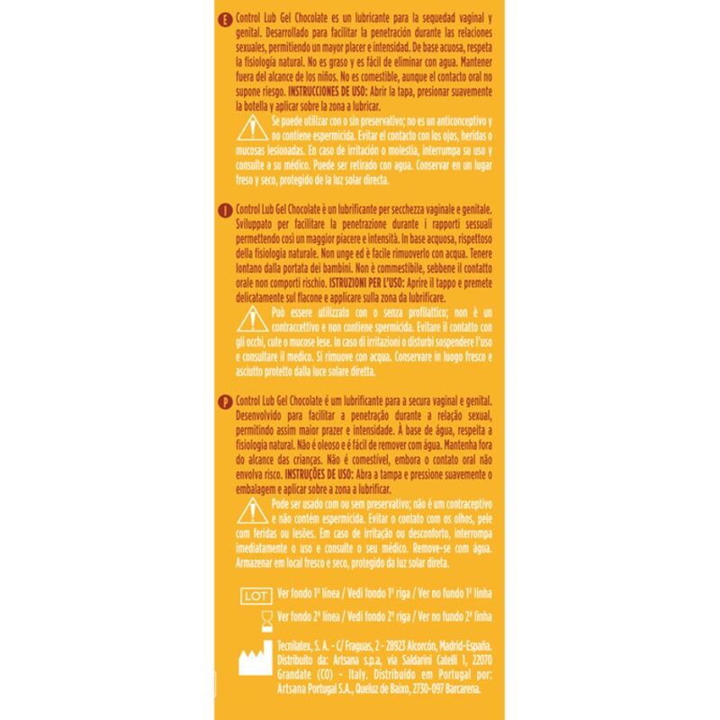 Gel lubrifiant lub chocolat 75 ml