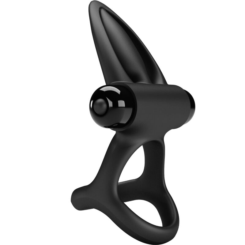 Anneau vibrant 10 vibrations silicone noir