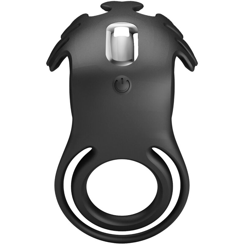 Anneau vibrateur ruben 7 vibrations silicone noir