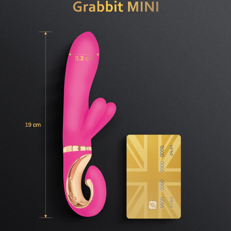 Vibrateur grabbit mini rose en silicone