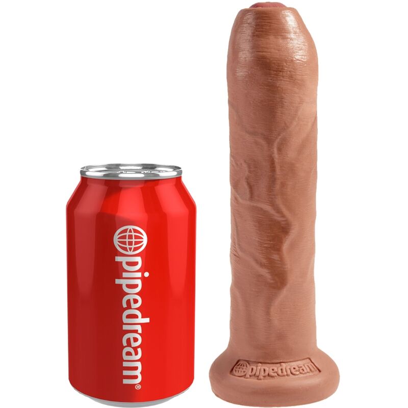 Pénis réaliste non coupé 17.8 cm caramel