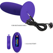 PRETTY LOVE - VIBRATEUR ANAL YOUTH PLUG TÉLÉCOMMANDE VIOLET