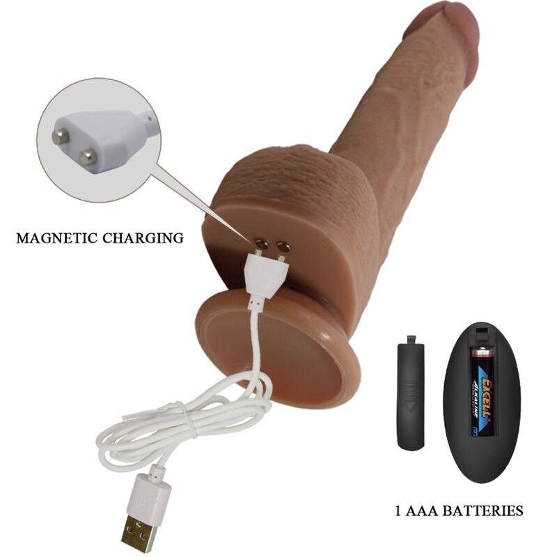 Vibrateur gode réaliste tommy 22.5 cm