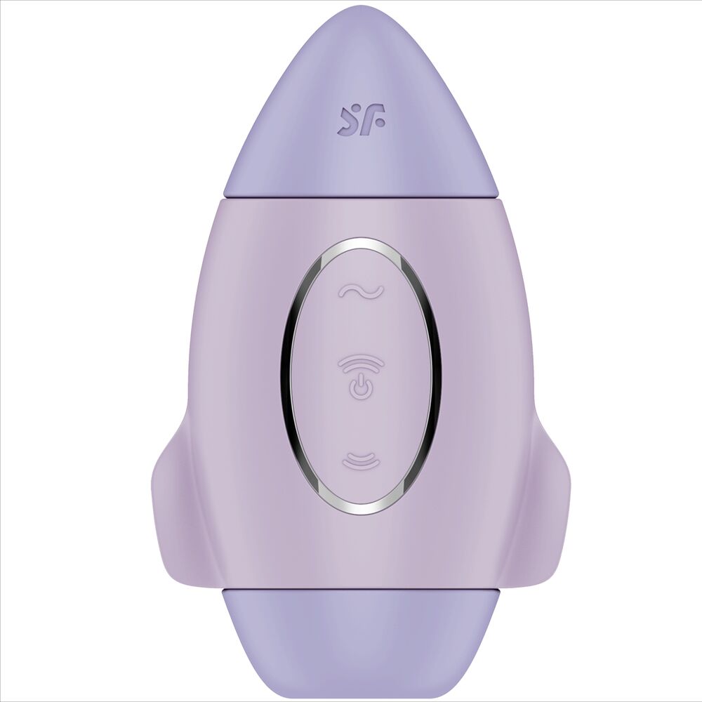 SATISFYER - MISSION CONTROL BLEU PETIT VIBRATEUR  DOUBLE IMPULSION
