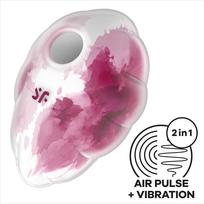 SATISFYER - VIBRATEUR CLOUD DANCER BLEU AIR PULSE