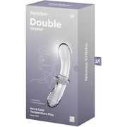 SATISFYER - GODE DOUBLE CRISTAL BLEU