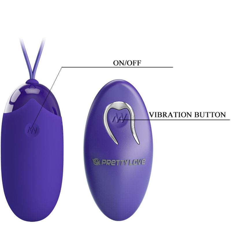 Berger youth oeuf vibrant télécommandé violet