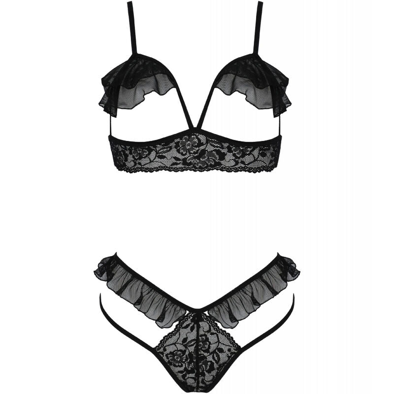 PASSION - ENSEMBLE DOLLY DEUX PIÈCES NOIR L/XL