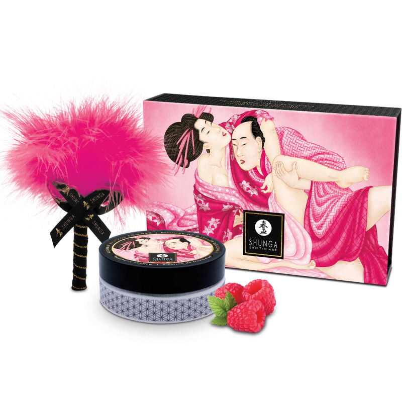 Kit de poudre de massage comestible framboise