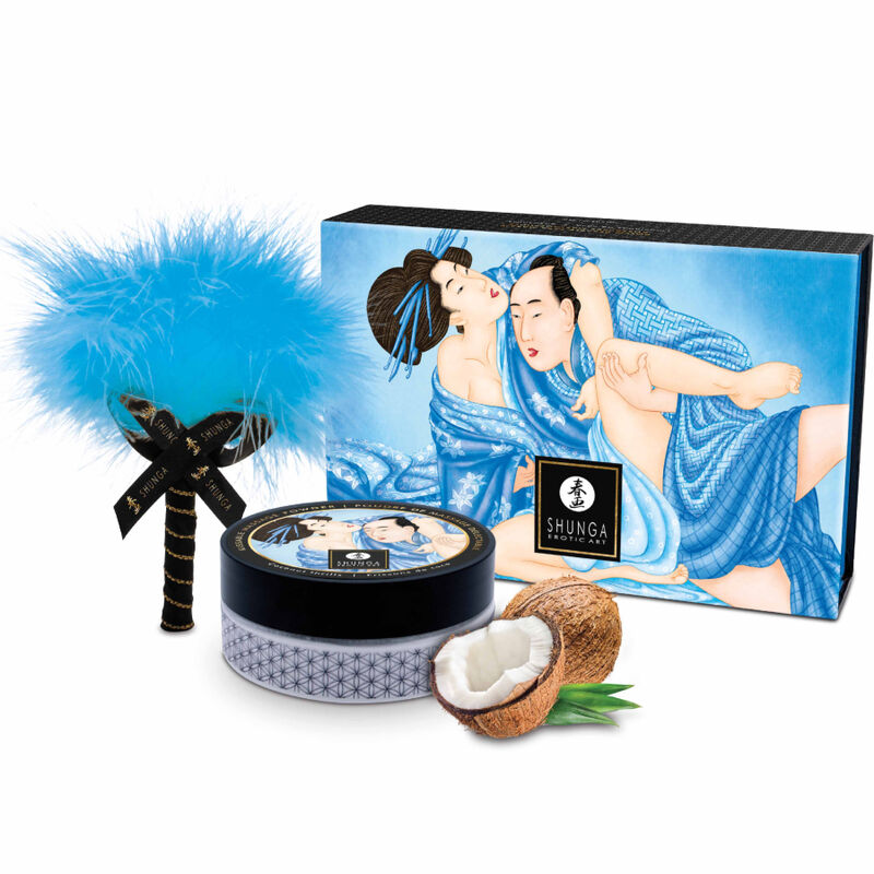 Kit de poudre de massage comestible à la noix de coco