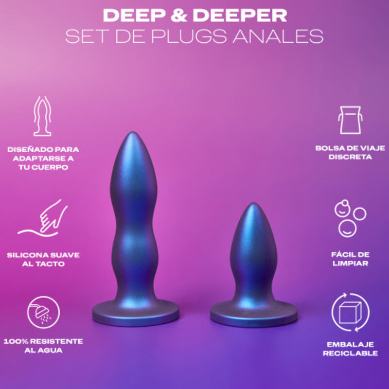 Toy set plug anal deep & deeper
