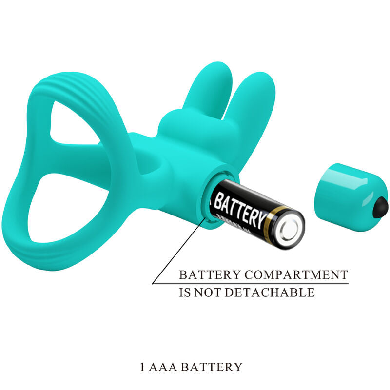 Anneau vibrateur lapin vert dante