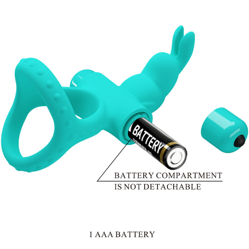 Anneau vibrateur lapin vert figgy