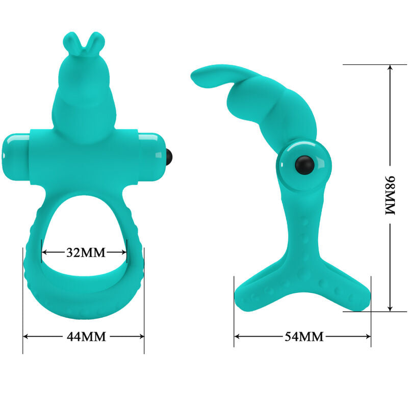Anneau vibrateur lapin vert figgy