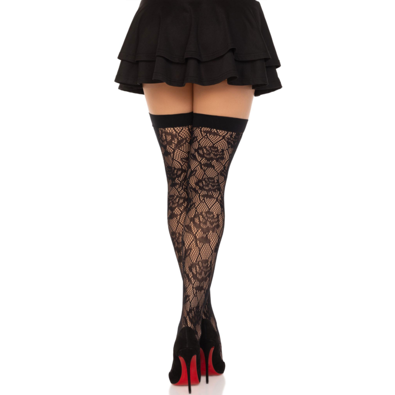 Stocks net de roses sauvages noir