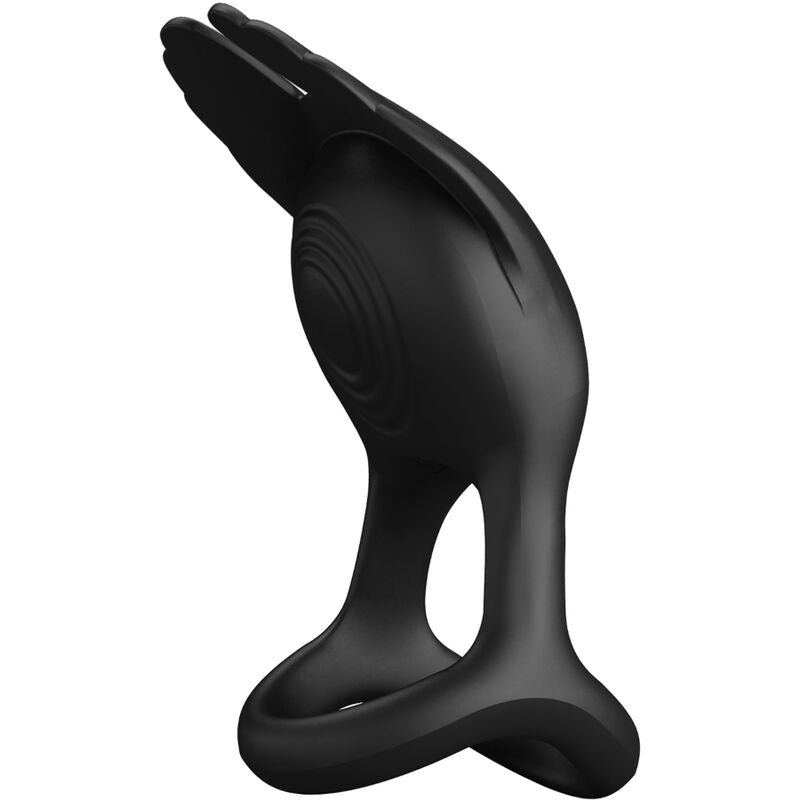 Silas anneau pénis vibrant 7 vibrations silicone noir