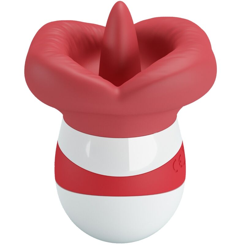 Mina stimulateur de langue rouge clair