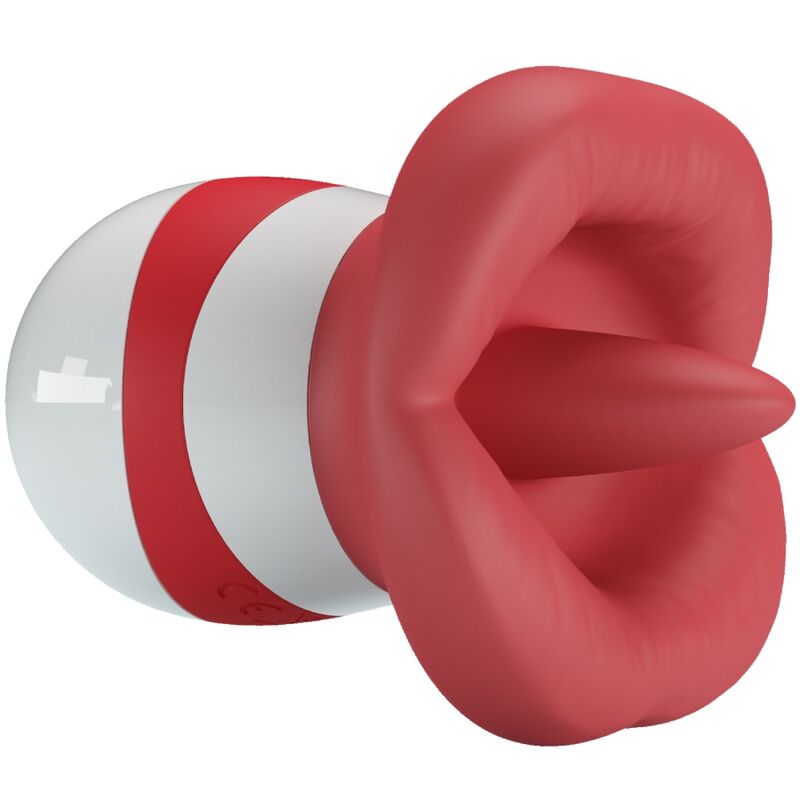 Mina stimulateur de langue rouge clair