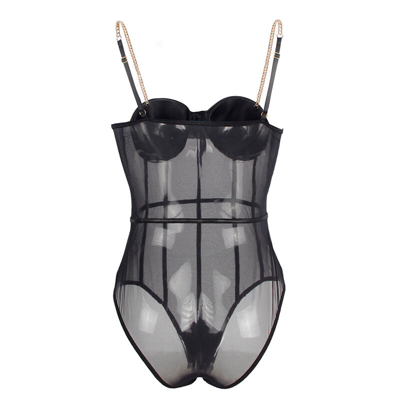SUBBLIME - BODY NOIR  BRETELLES CHAÎNE L/XL