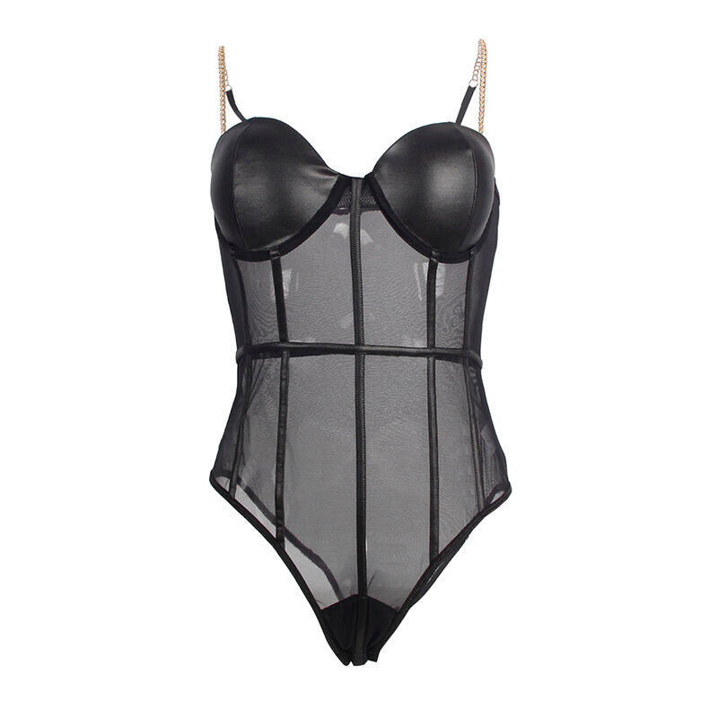 SUBBLIME - BODY NOIR  BRETELLES CHAÎNE L/XL