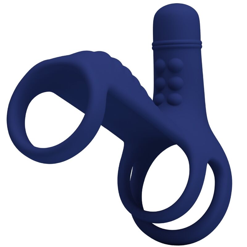 Anneau vibrant elish avec extension bleu