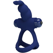 Luchito double anneau vibrant lapin bleu