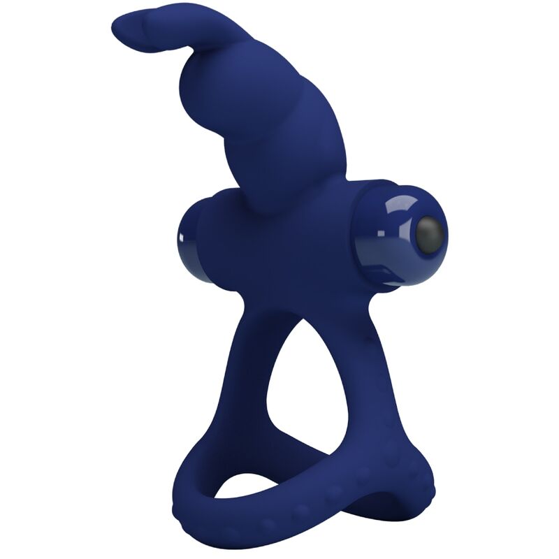Luchito double anneau vibrant lapin bleu