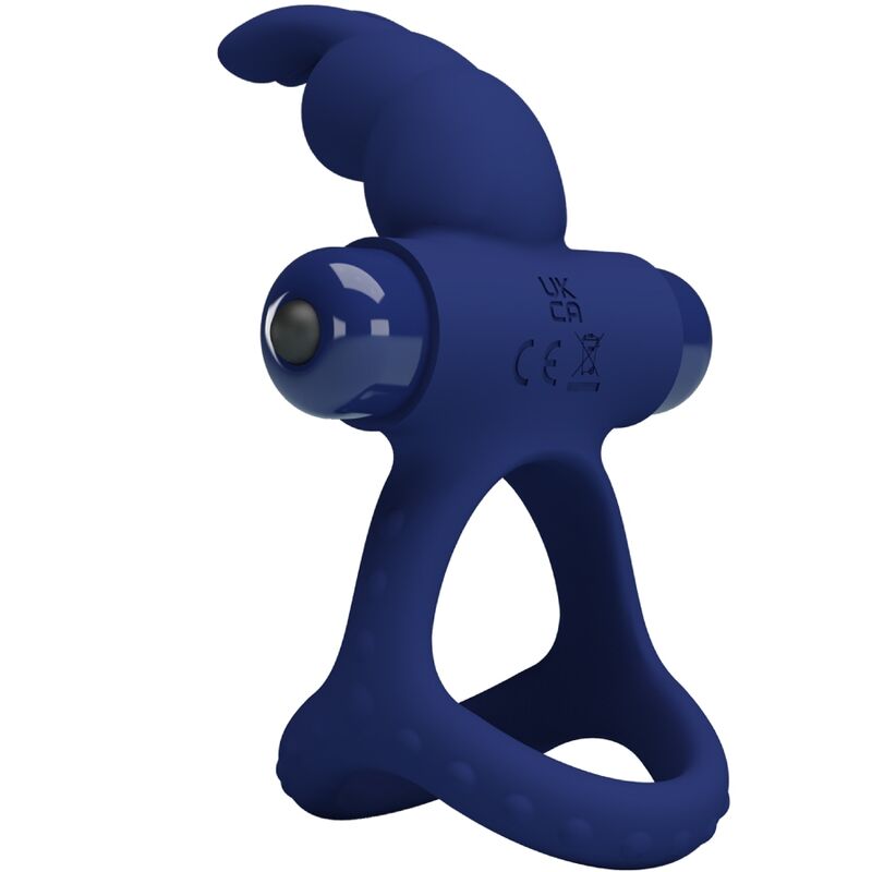 Luchito double anneau vibrant lapin bleu