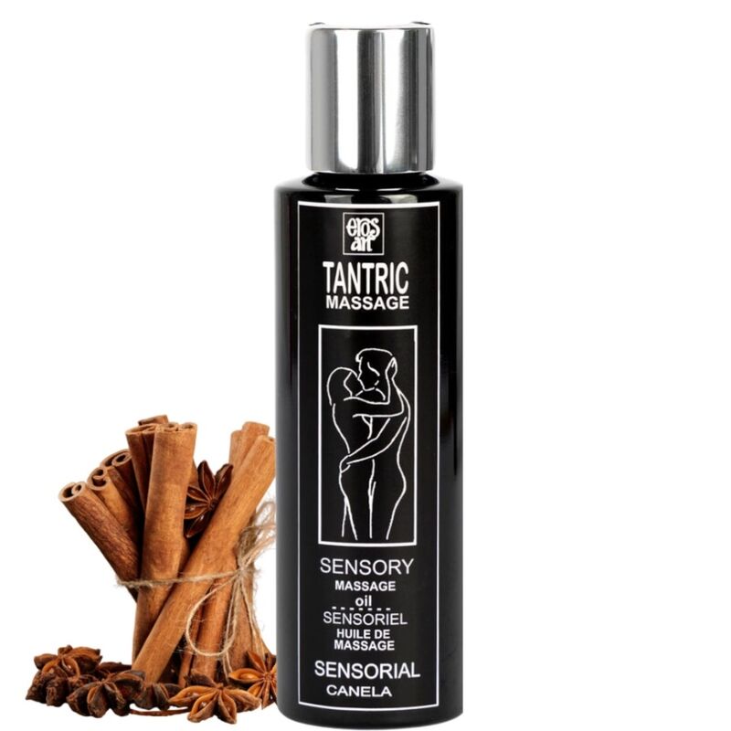 Huile de massage tantrique naturelle et cannelle aphrodisiaque 100 ml
